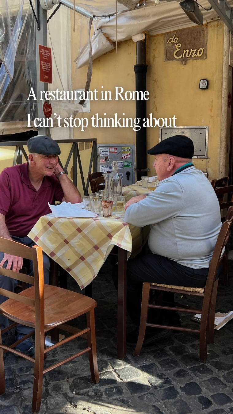 Trattoria Da Enzo — @diariromaniditery