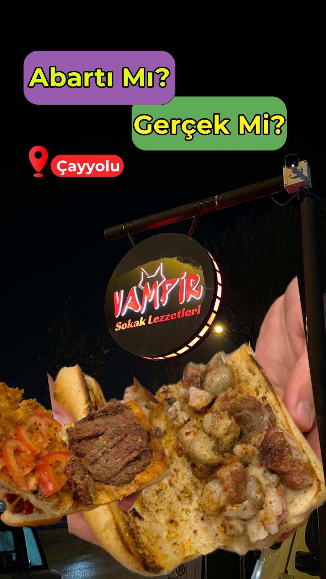 Vampir Sokak Lezzetleri Çayyolu — @abartimigercekmi