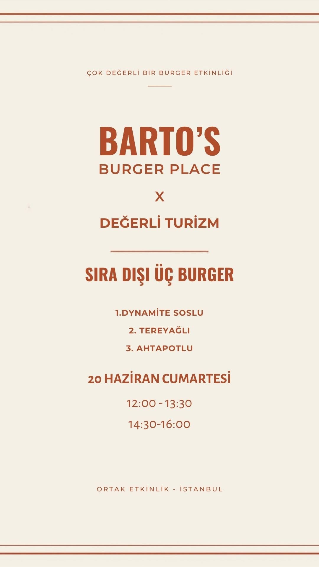 Barto's Burger Place | Maslak Oto Sanayi — @degerliturizm